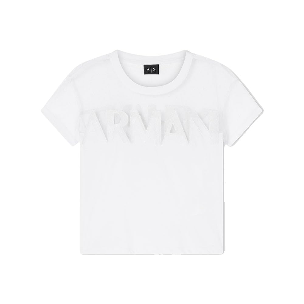 Armani Exchange Women's Cotton Jersey Mesh Tee