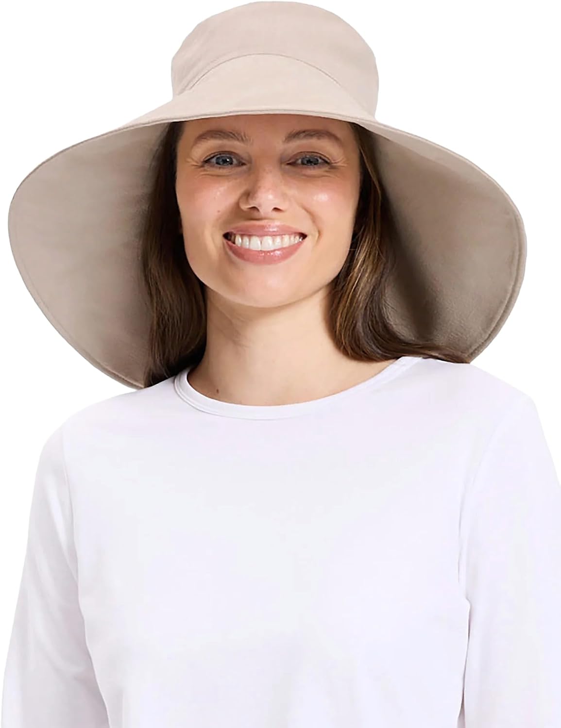Solbari Women’s Ultra-Wide Cotton Linen Sun Hat UPF 50+