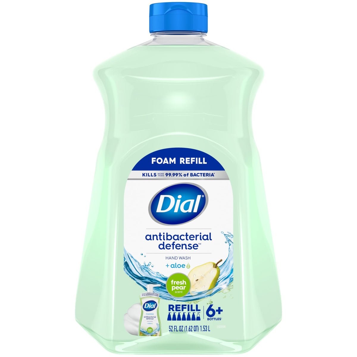 Dial Antibacterial Foaming Hand Soap Refill, Spring Water Scent, 30 Fl Oz
