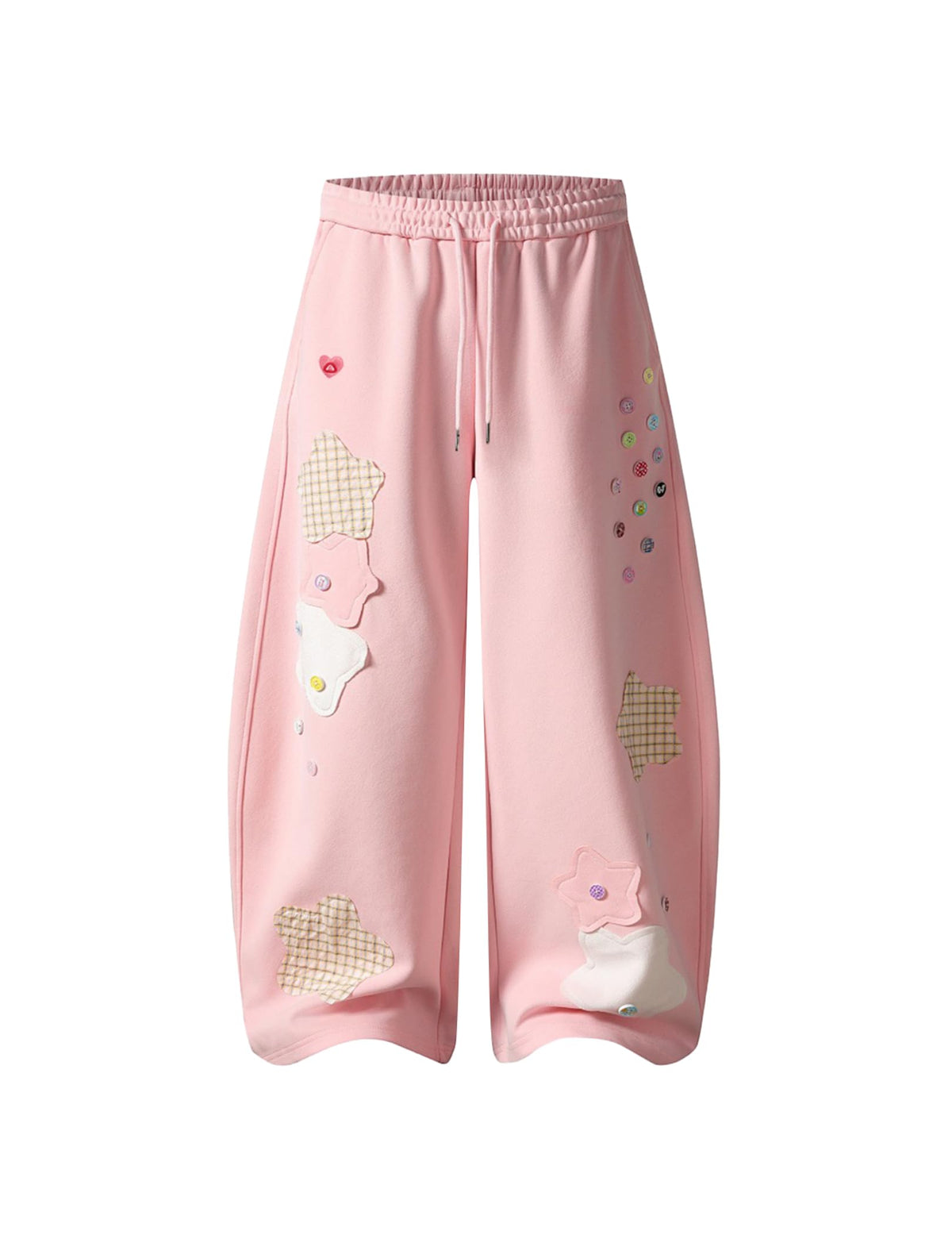 Aelfric Eden Star Patch Baggy Barrel Sweatpants Women Y2K Wide Leg Pants
