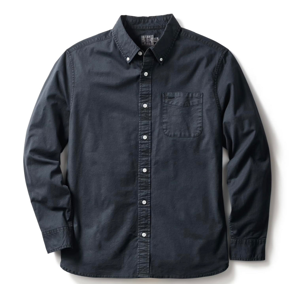 Huckberry Flint and Tinder Men's Classic Oxford Draftsmen Button Down Shirt- Stretch Fabric- Button Down Shirts for Men