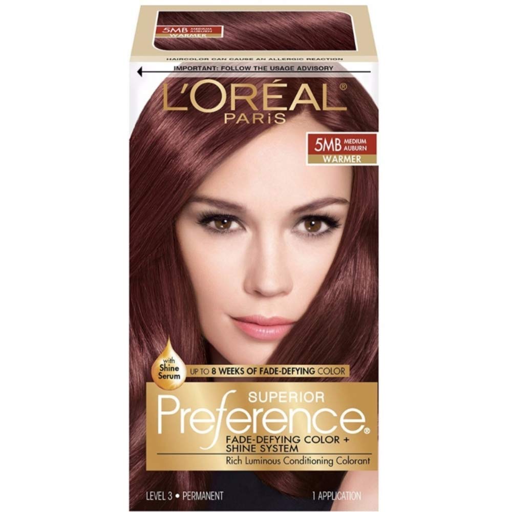 L'Oreal Paris Superior Preference Hair Color, 6R Light Auburn - 1 Ea (Pack of 3)