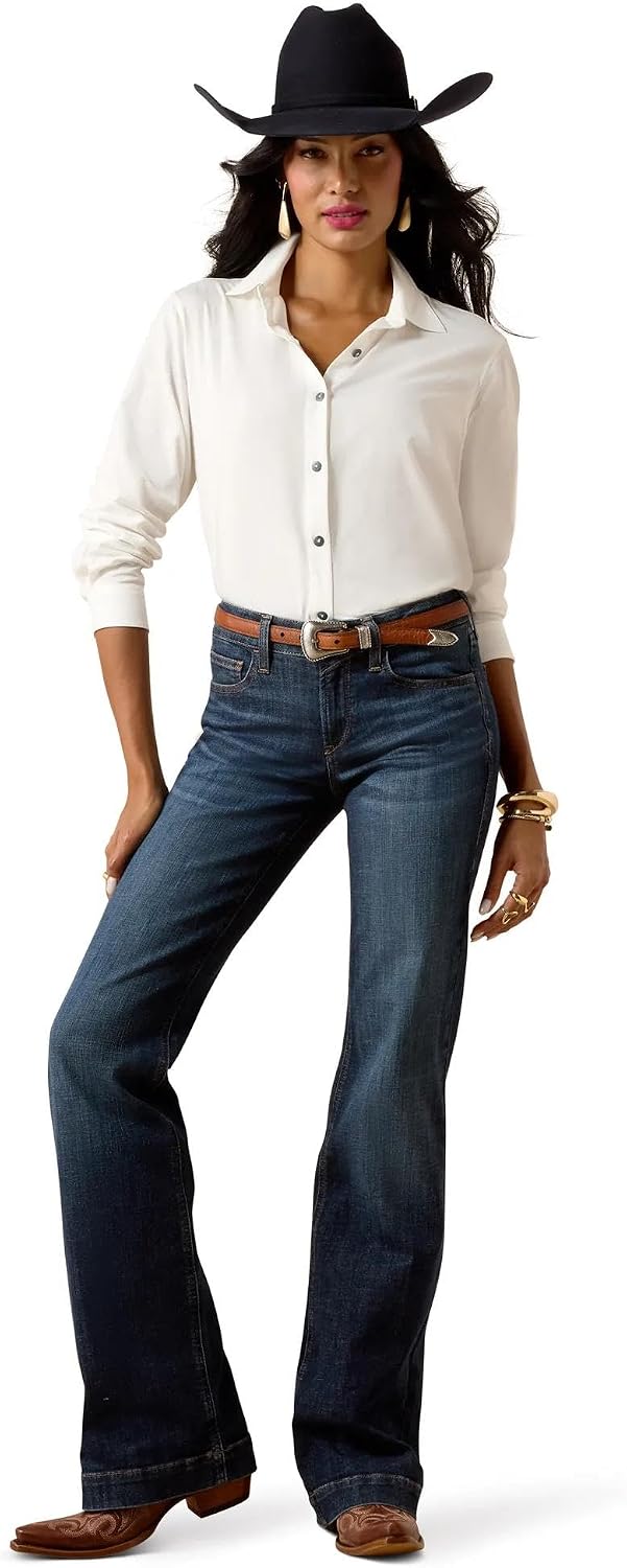 ARIAT Women's Perfect Rise Maddie Boot Cut Jeans