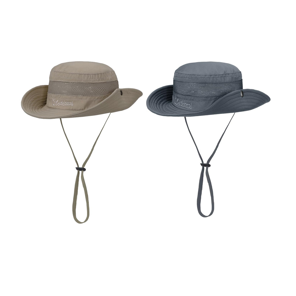 Komorebi UPF 50+ Kids Sun Hat，Wide Brim Bucket Hats for Kids Beach Outdoor | Fits kids ages 5-13, Breathable mesh stay cool dry all day, Adjustable chin strap, Lightweight for beach, trip, fishing