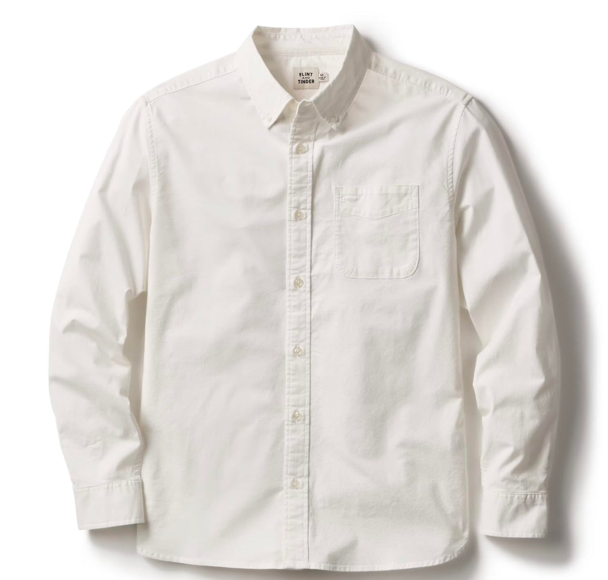 Huckberry Flint and Tinder Men's Classic Oxford Draftsmen Button Down Shirt- Stretch Fabric- Button Down Shirts for Men