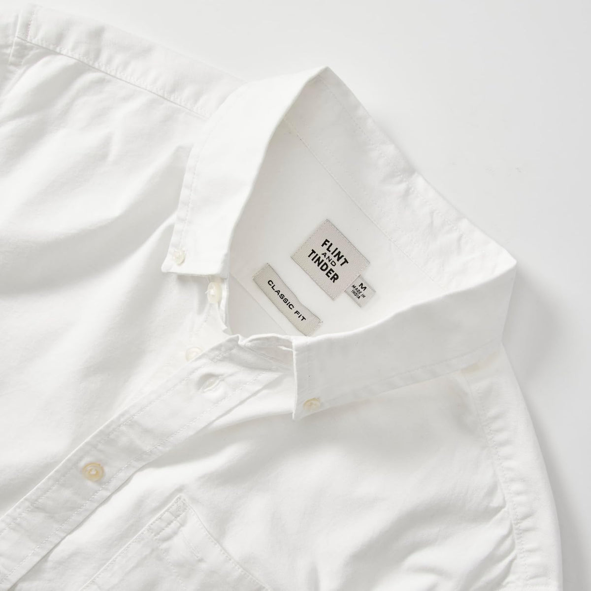 Huckberry Flint and Tinder Men's Classic Oxford Draftsmen Button Down Shirt- Stretch Fabric- Button Down Shirts for Men