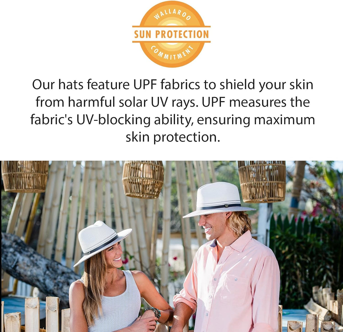 Wallaroo Charlie Fedora Unisex Sun Hat | UPF 50+ Sun Protection, Packable & Travel-Friendly