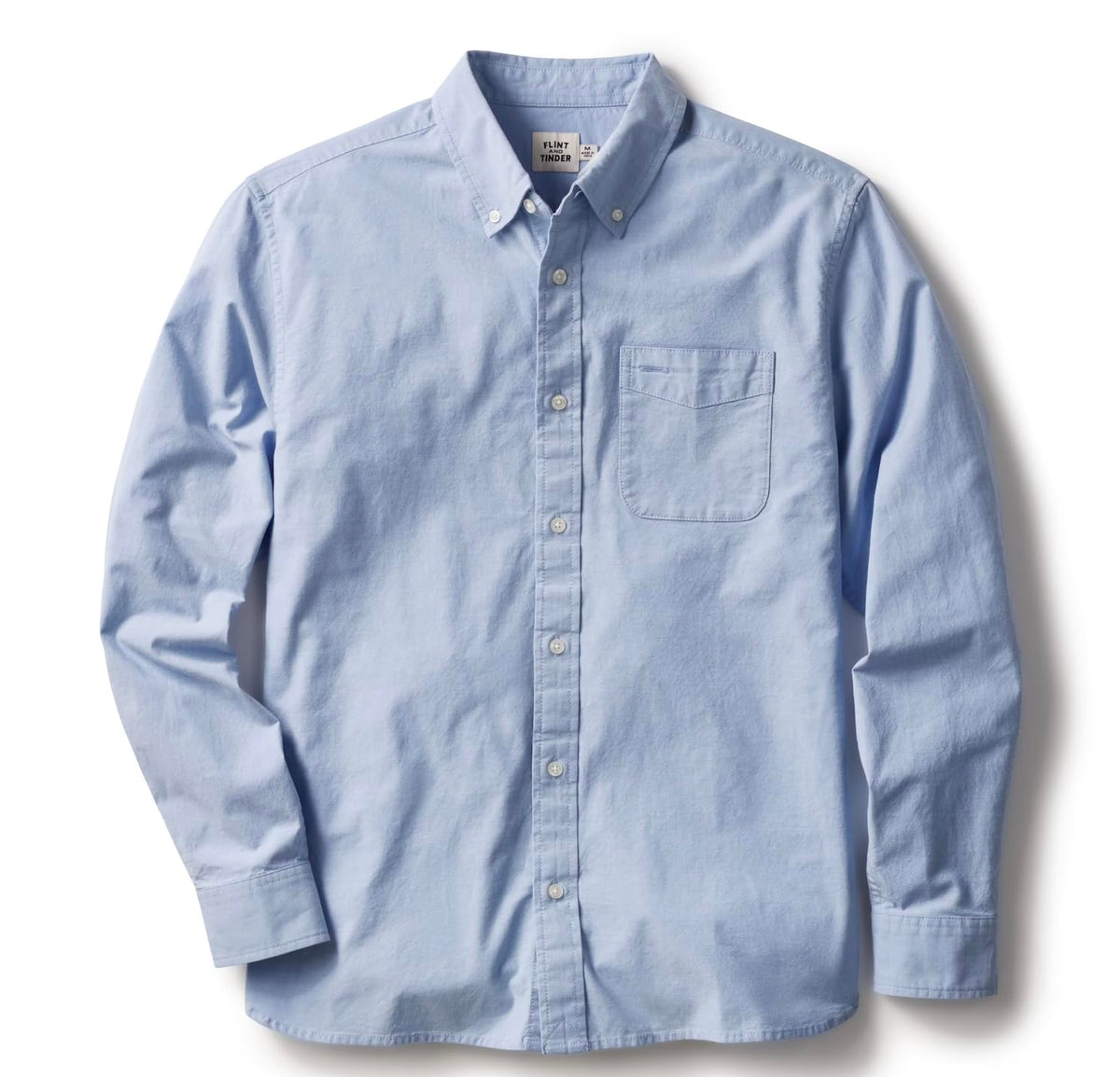 Huckberry Flint and Tinder Men's Classic Oxford Draftsmen Button Down Shirt- Stretch Fabric- Button Down Shirts for Men