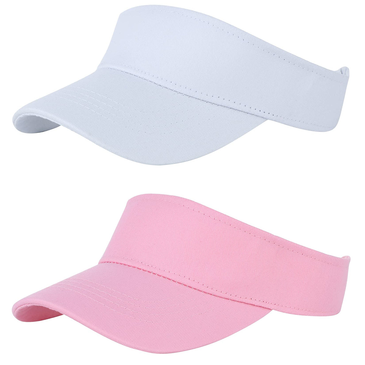 Komorebi Kids Visor Adjustable Cotton Girls Sun Hat for Golf Outfit,Tennis | Breathable & lightweight, easy to put on. UPF 50+ sun protection. Adjustable Velcro fits kids 6-12. Ideal for outdoor sports