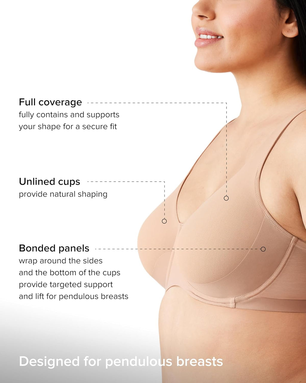 Wacoal Shape Revelation for Pendulous Breasts Underwire 855387