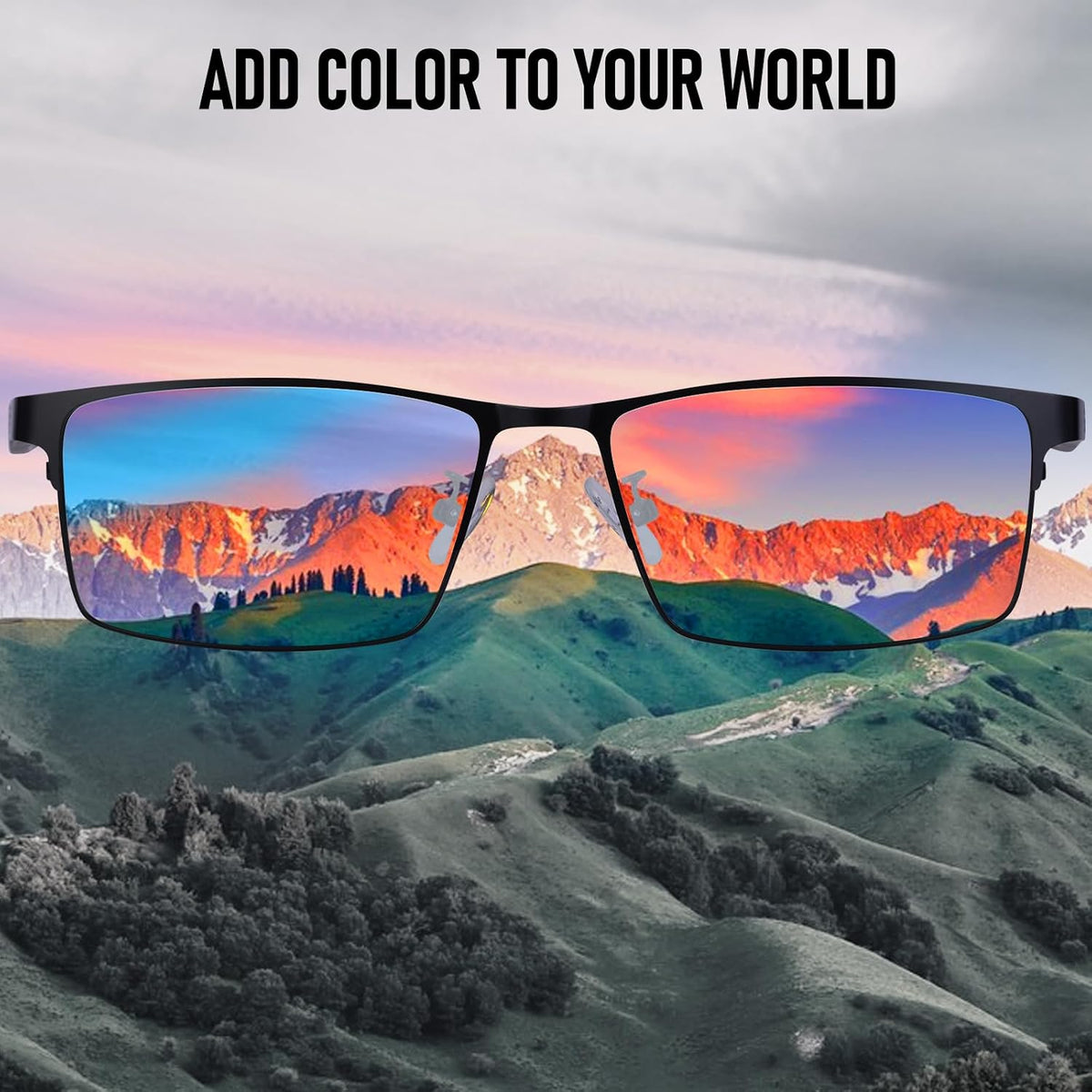 Color Blind Glasses for Men, Color Vision Deficiency Correcting & Enhancing