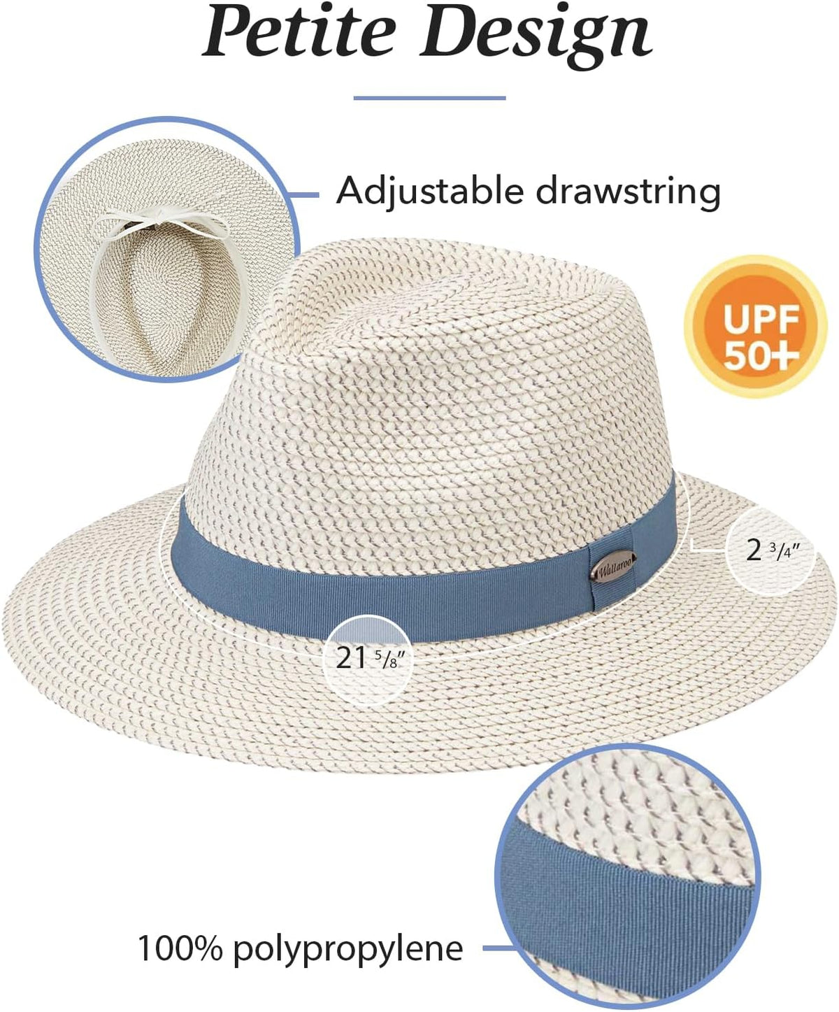 Wallaroo Charlie Fedora Unisex Sun Hat | UPF 50+ Sun Protection, Packable & Travel-Friendly