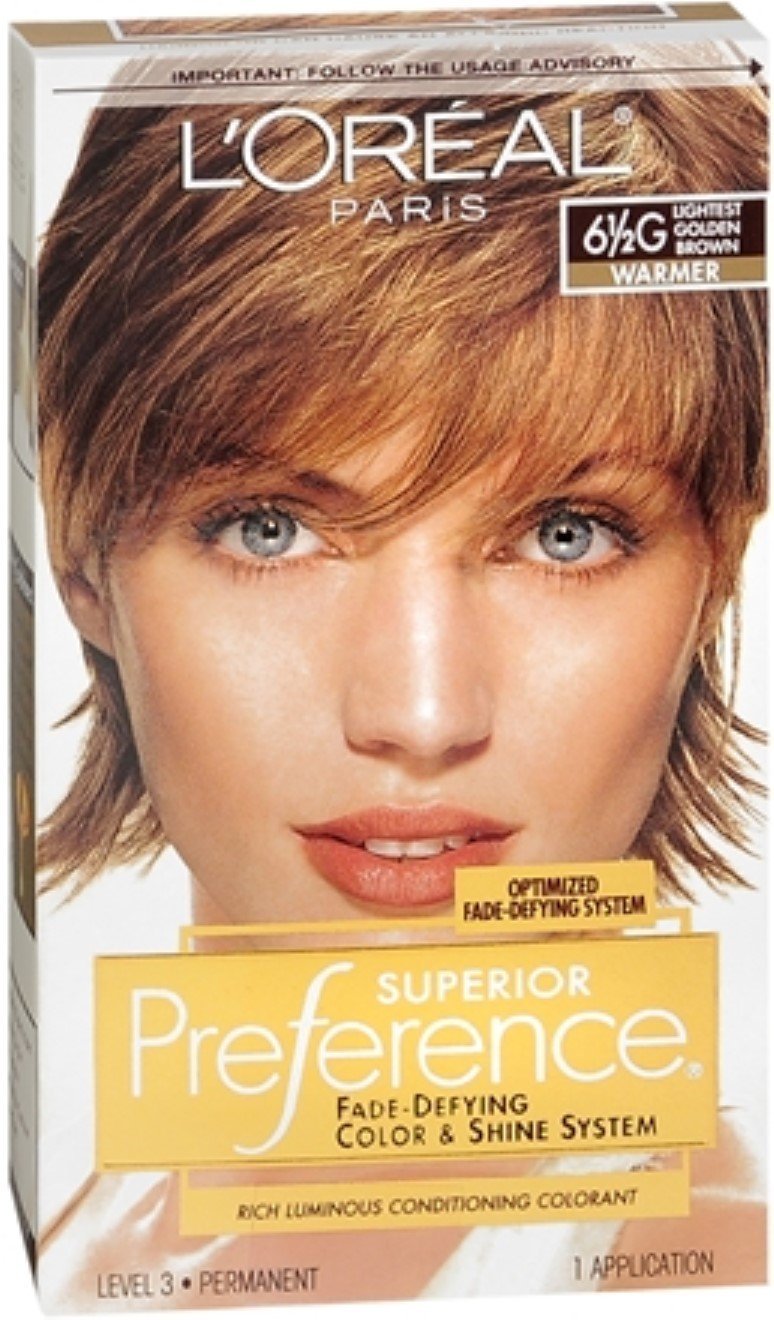 L'Oreal Paris Superior Preference Hair Color, 6R Light Auburn - 1 Ea (Pack of 3)
