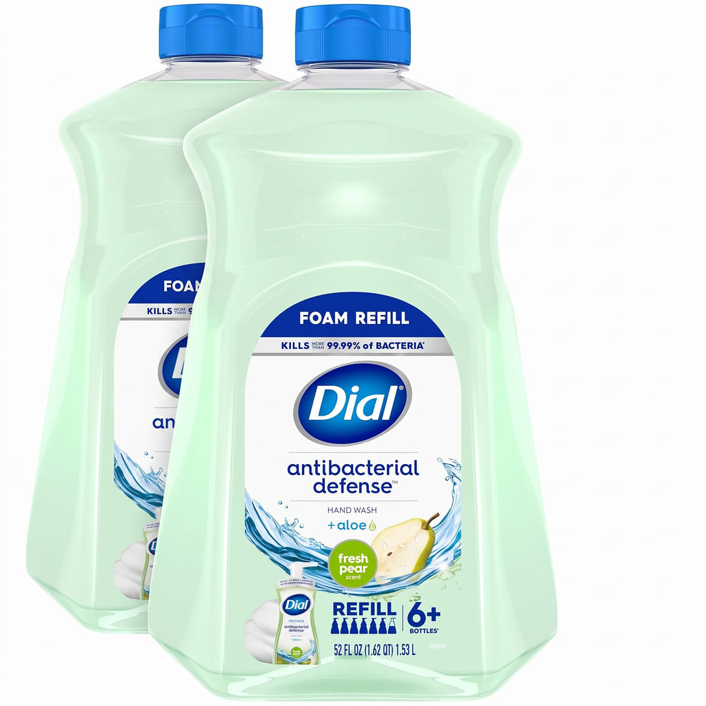 Dial Antibacterial Foaming Hand Soap Refill, Spring Water Scent, 30 Fl Oz