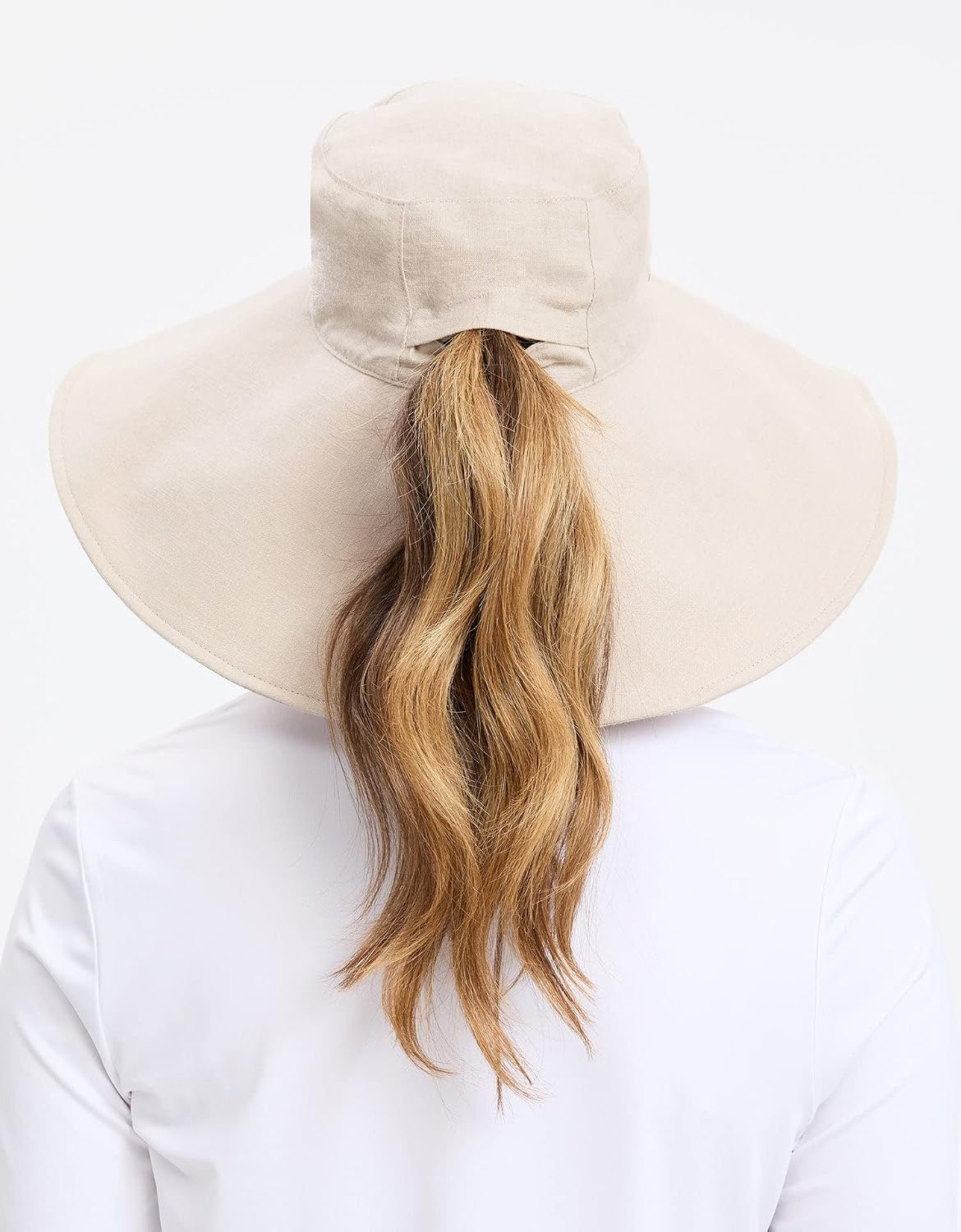 Solbari Women’s Ultra-Wide Cotton Linen Sun Hat UPF 50+