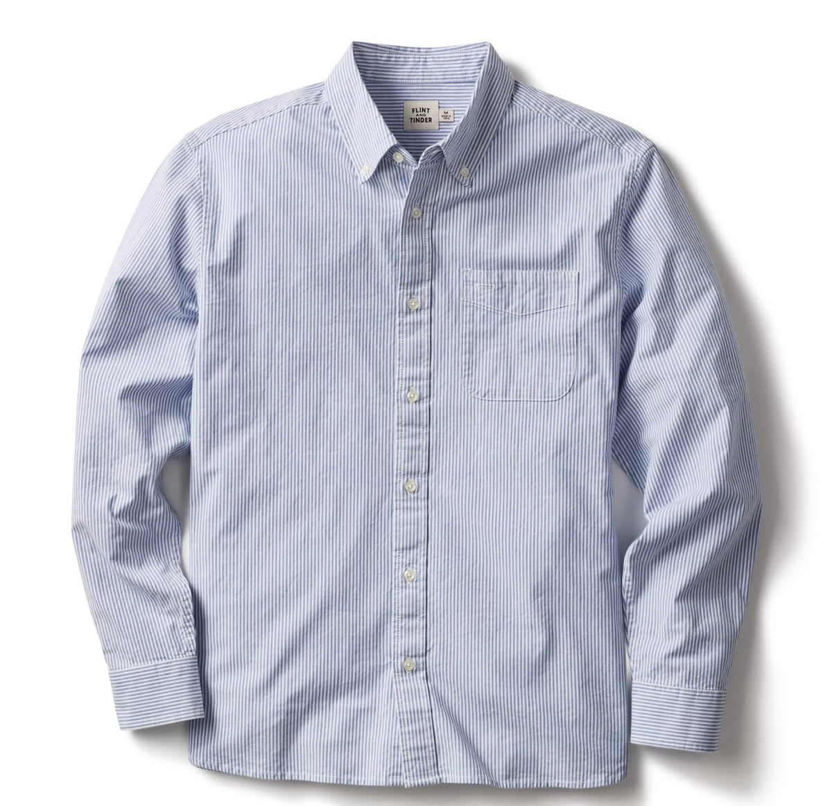 Huckberry Flint and Tinder Men's Classic Oxford Draftsmen Button Down Shirt- Stretch Fabric- Button Down Shirts for Men