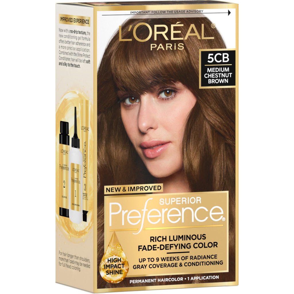L'Oreal Paris Superior Preference Hair Color, 6R Light Auburn - 1 Ea (Pack of 3)
