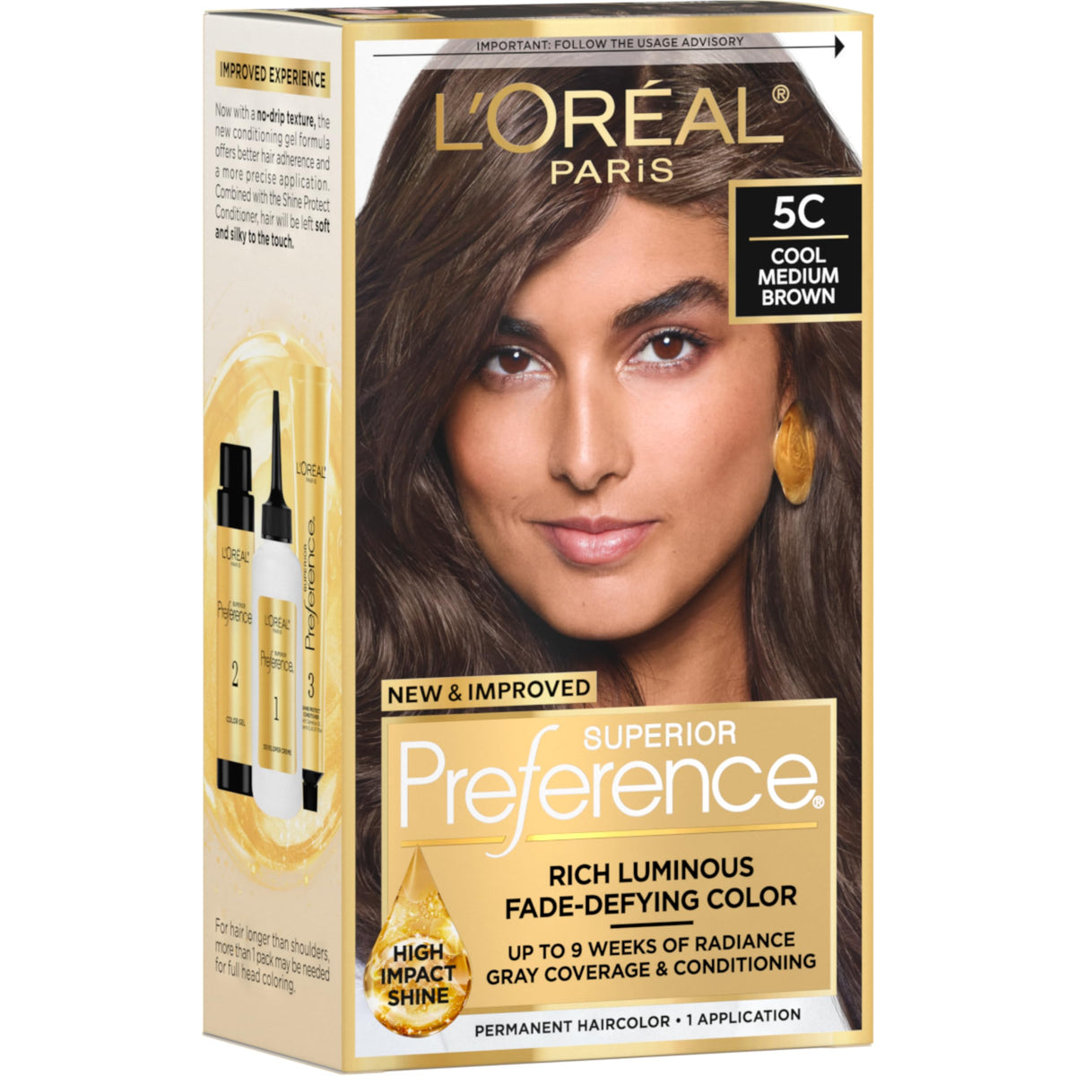 L'Oreal Paris Superior Preference Hair Color, 6R Light Auburn - 1 Ea (Pack of 3)