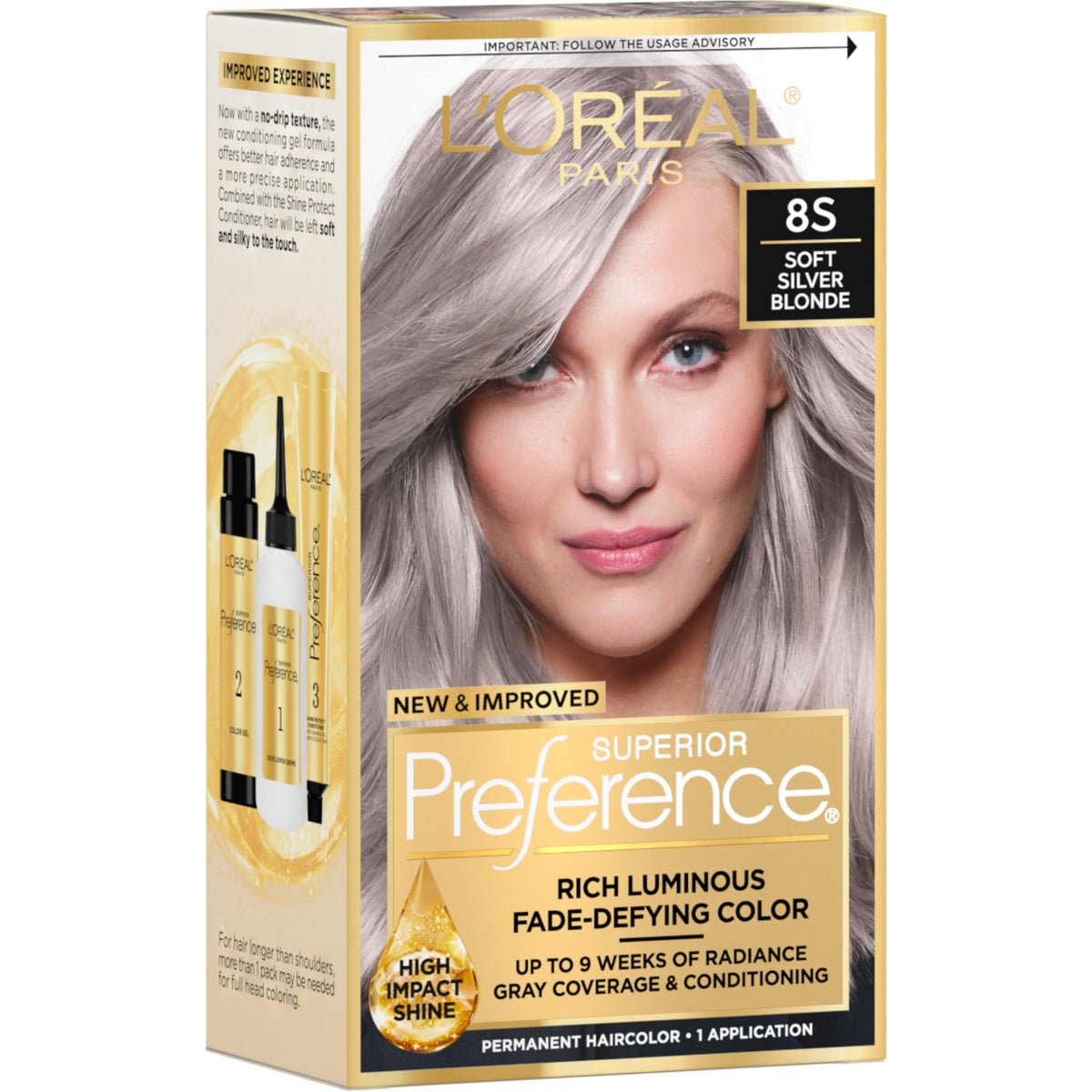 L'Oreal Paris Superior Preference Hair Color, 6R Light Auburn - 1 Ea (Pack of 3)