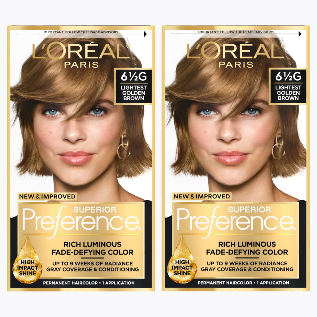 L'Oreal Paris Superior Preference Hair Color, 6R Light Auburn - 1 Ea (Pack of 3)