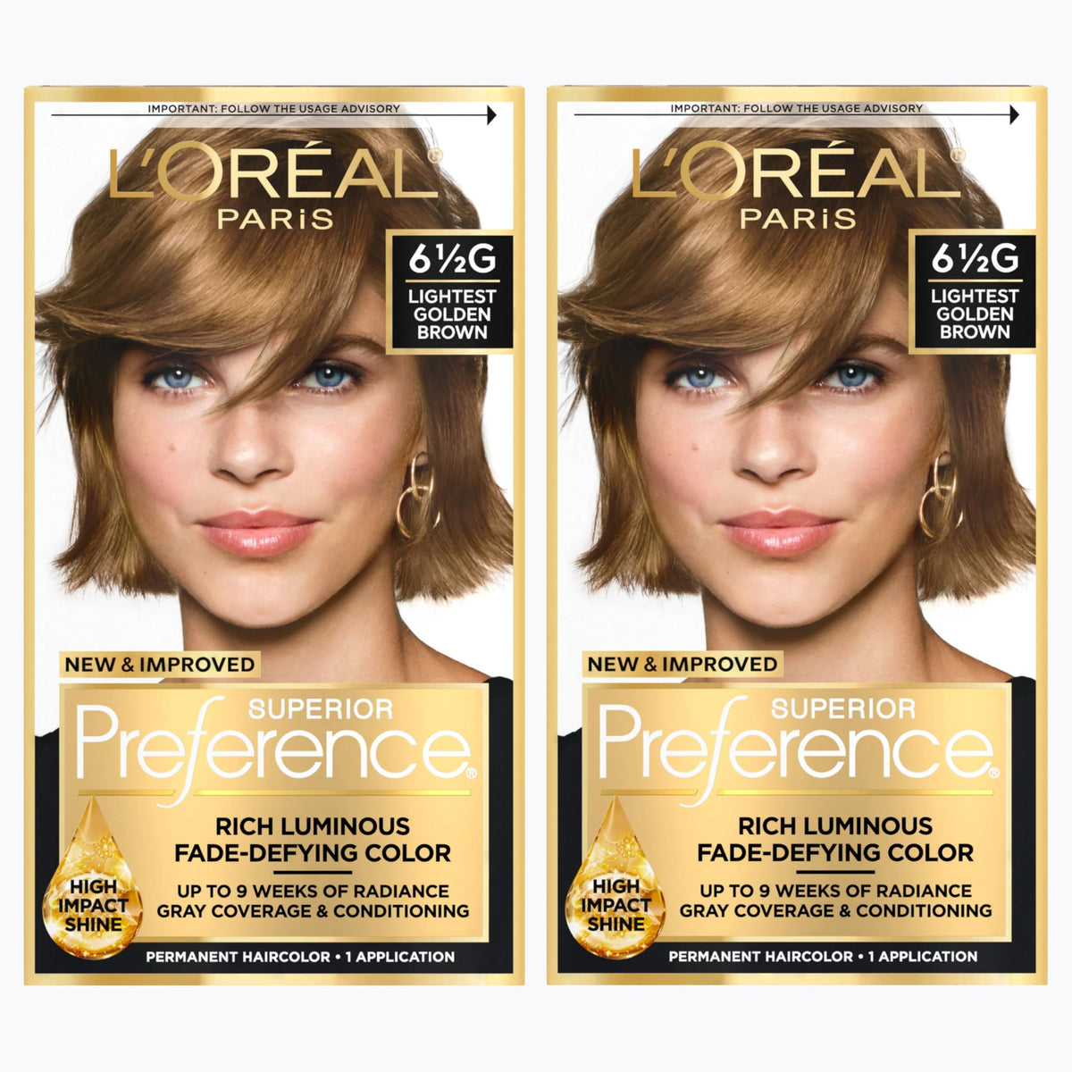 L'Oreal Paris Superior Preference Hair Color, 6R Light Auburn - 1 Ea (Pack of 3)