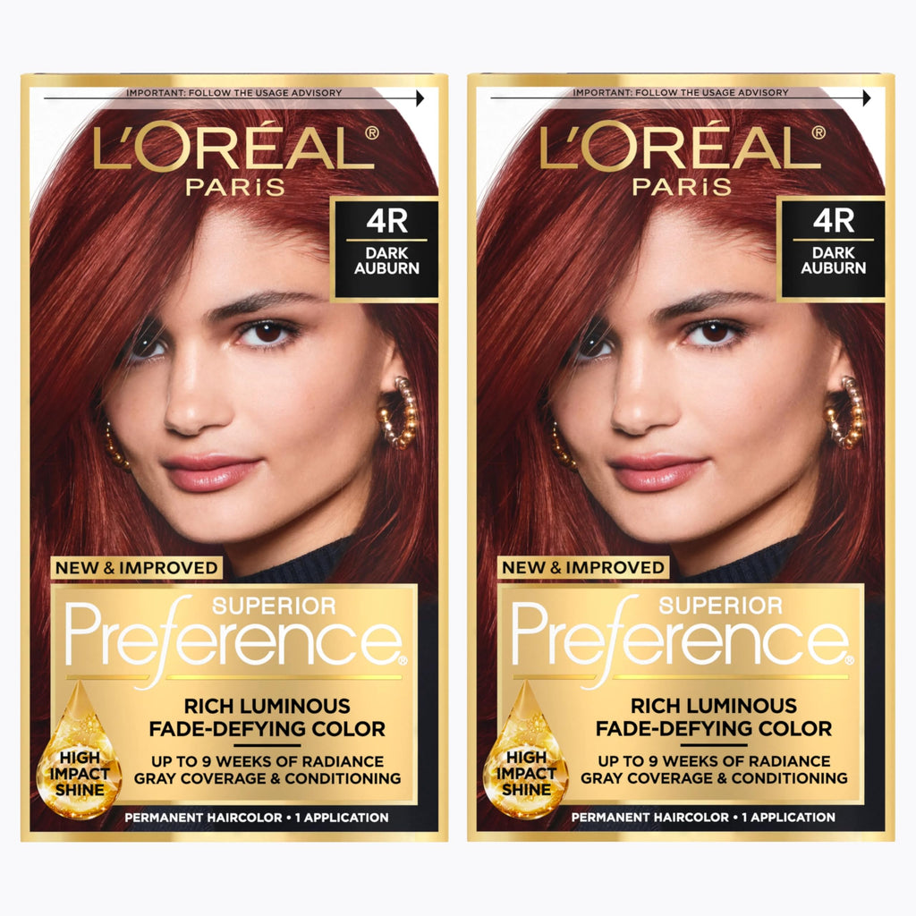 L'Oreal Paris Superior Preference Hair Color, 6R Light Auburn - 1 Ea (Pack of 3)