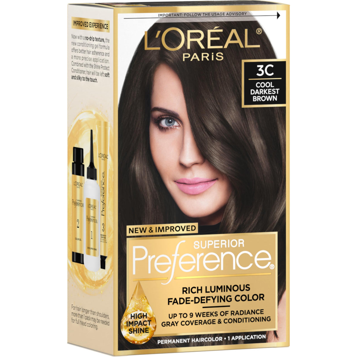 L'Oreal Paris Superior Preference Hair Color, 6R Light Auburn - 1 Ea (Pack of 3)