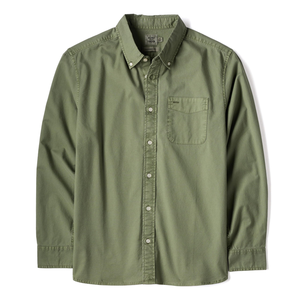 Huckberry Flint and Tinder Men's Classic Oxford Draftsmen Button Down Shirt- Stretch Fabric- Button Down Shirts for Men