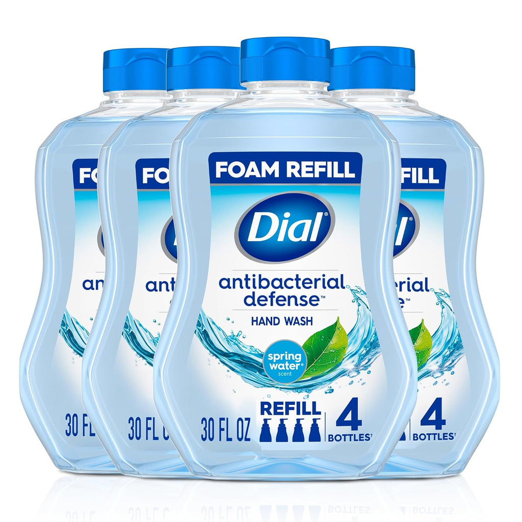 Dial Antibacterial Foaming Hand Soap Refill, Spring Water Scent, 30 Fl Oz