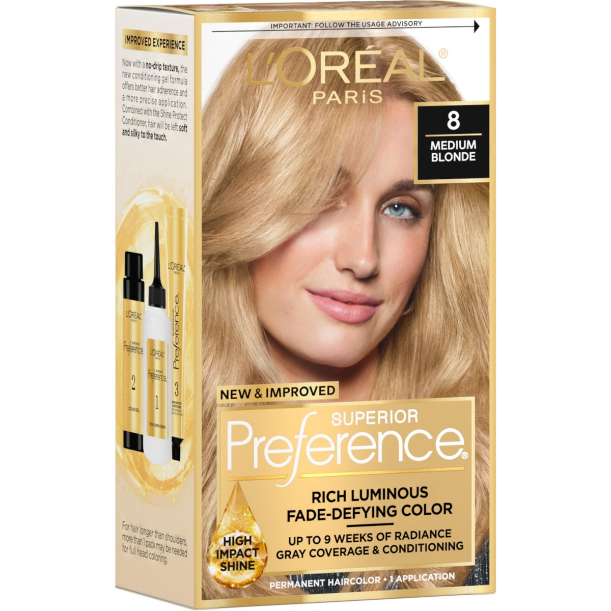 L'Oreal Paris Superior Preference Hair Color, 6R Light Auburn - 1 Ea (Pack of 3)