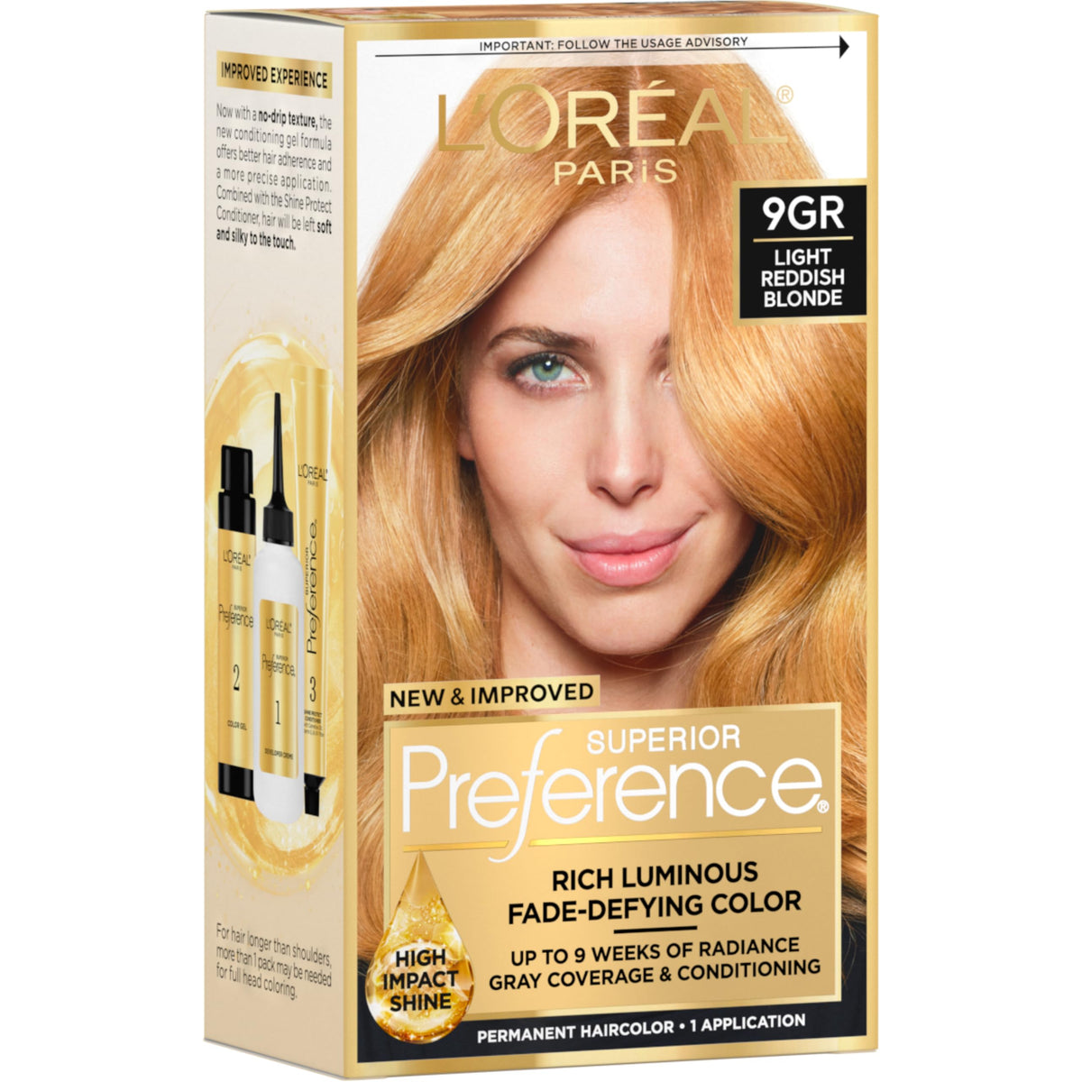 L'Oreal Paris Superior Preference Hair Color, 6R Light Auburn - 1 Ea (Pack of 3)