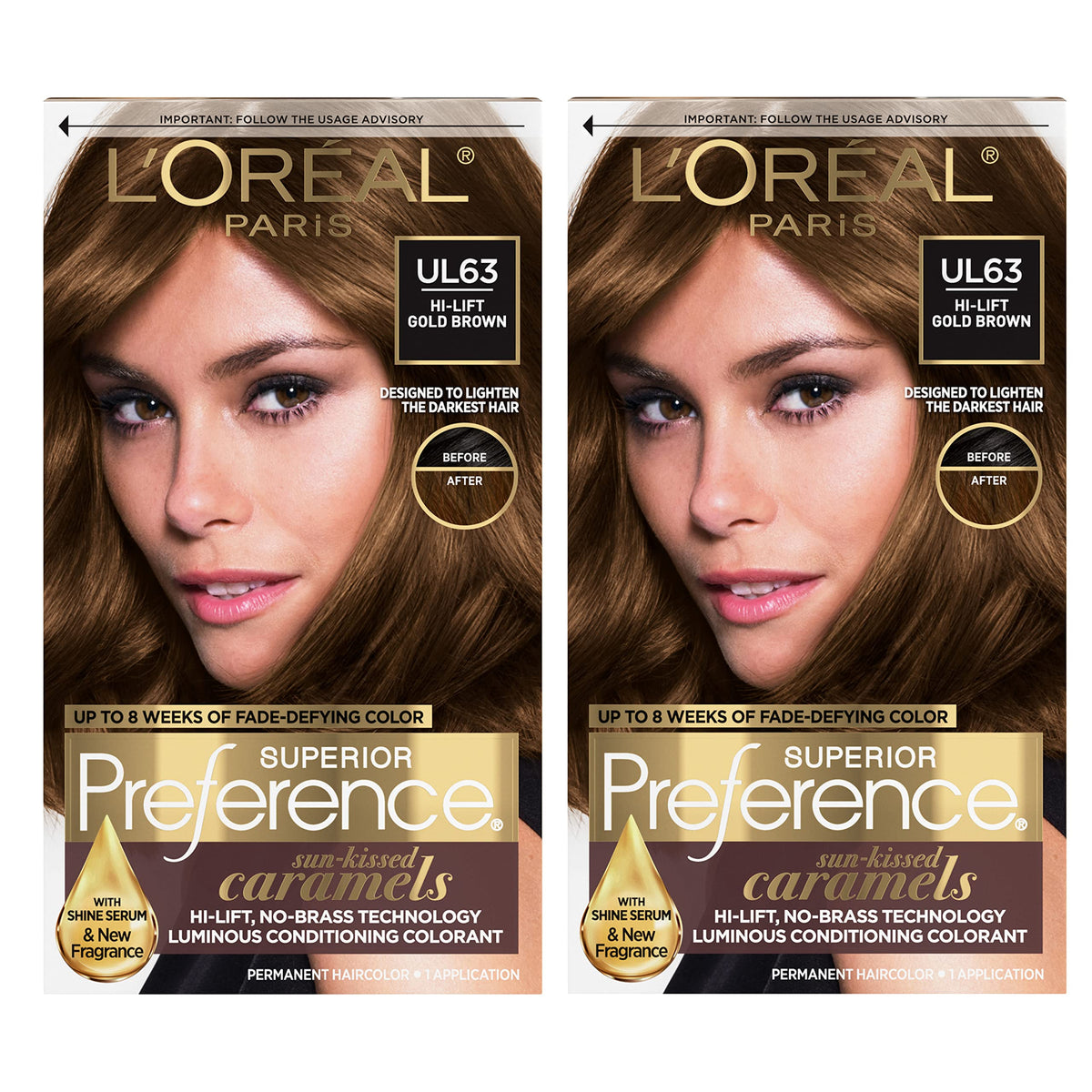 L'Oreal Paris Superior Preference Hair Color, 6R Light Auburn - 1 Ea (Pack of 3)